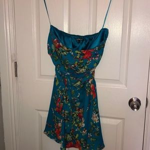 Strapless Express , Floral print , dress sz 8